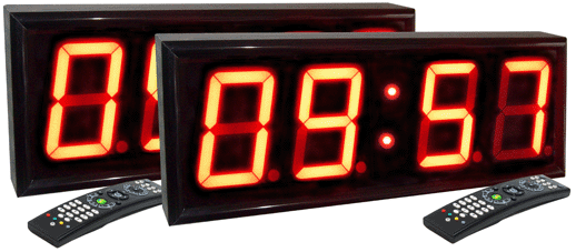 Электронные часы - термометр первичные, часы - табло вторичные.